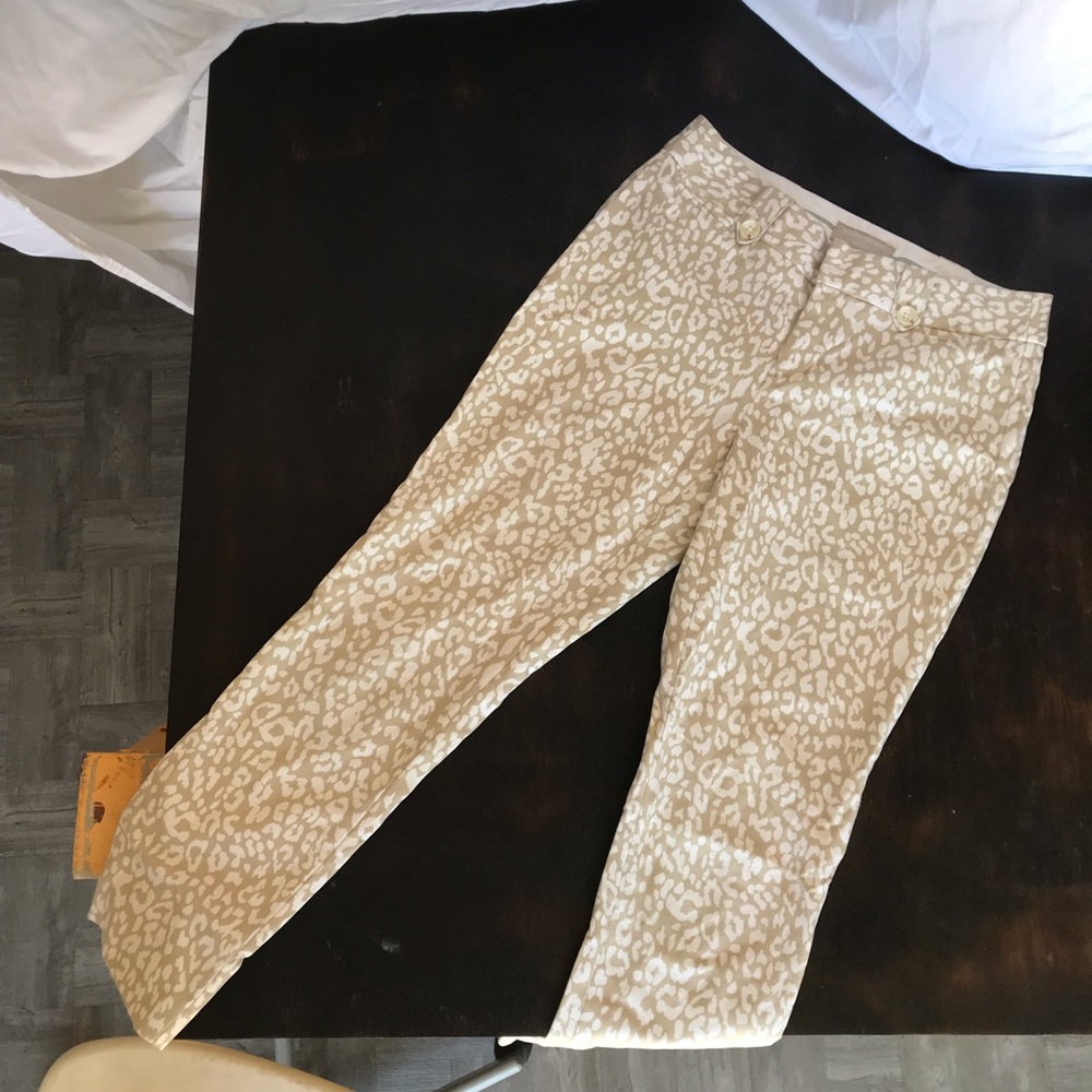 Mango Leopard Print Pant
